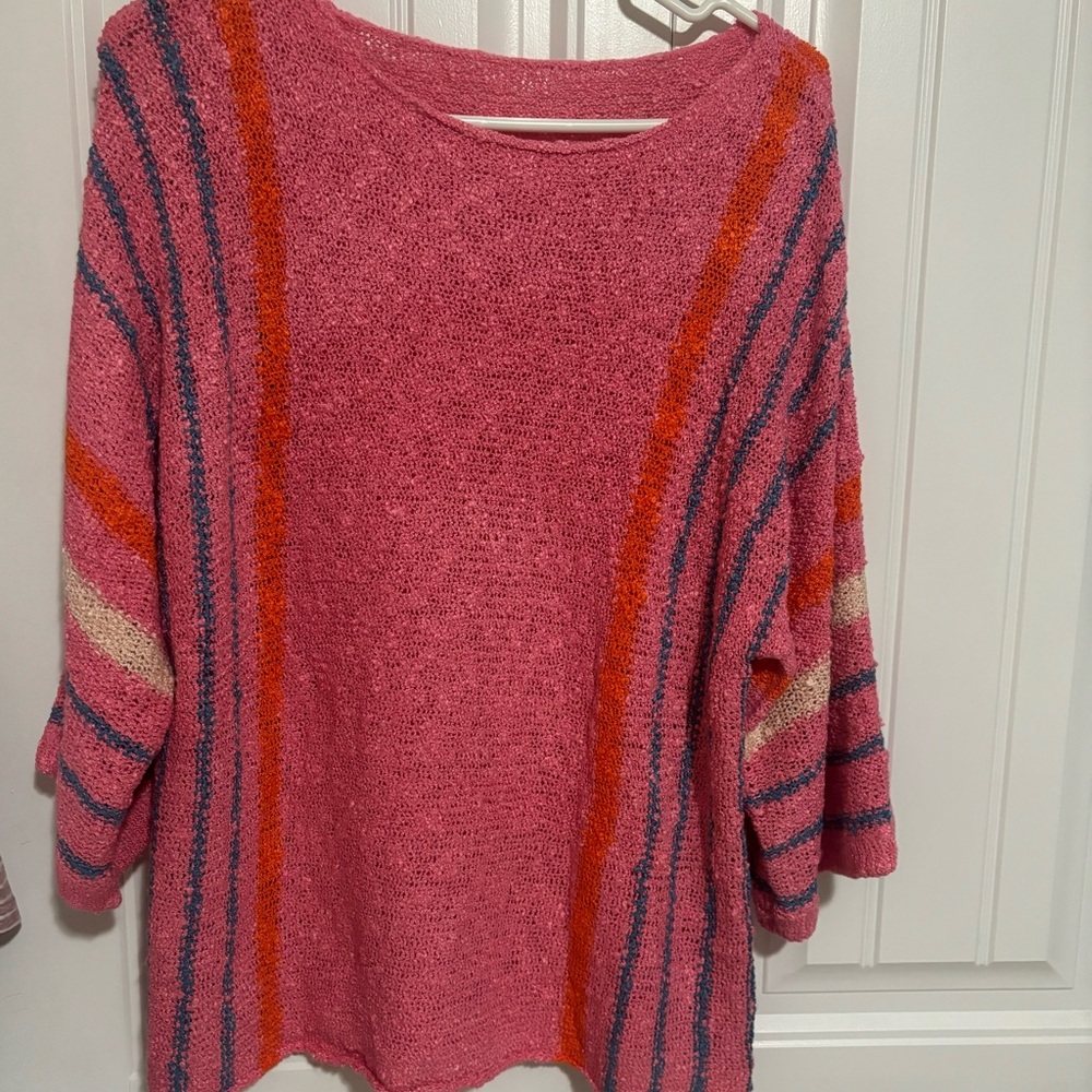 Pink Flowy Sweater